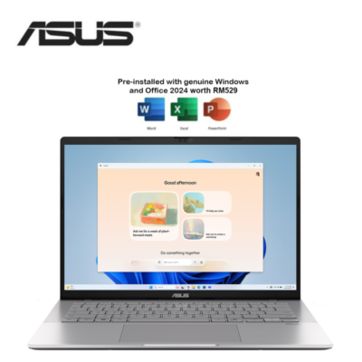 Asus VivoBook S 14 S3407C-ALY136WS 14'' WUXGA Laptop Cool Silver ( CU7-255H, 16GB, 1TB SSD, Intel, W11, HS+M365 )